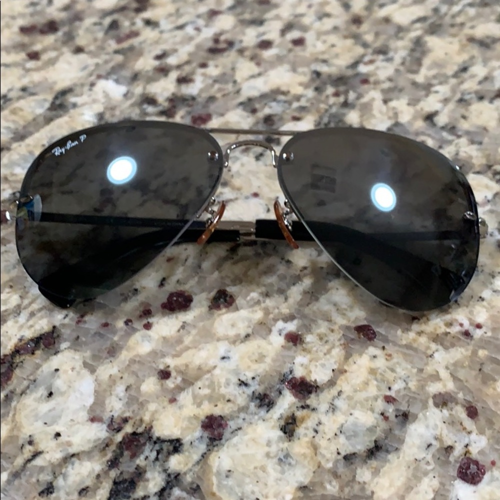 Rayban polarized aviator sunglasses